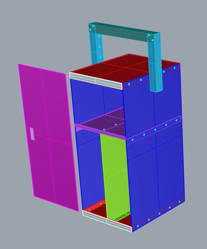 fictitious client ikea, sheet metal furniture element, image 2