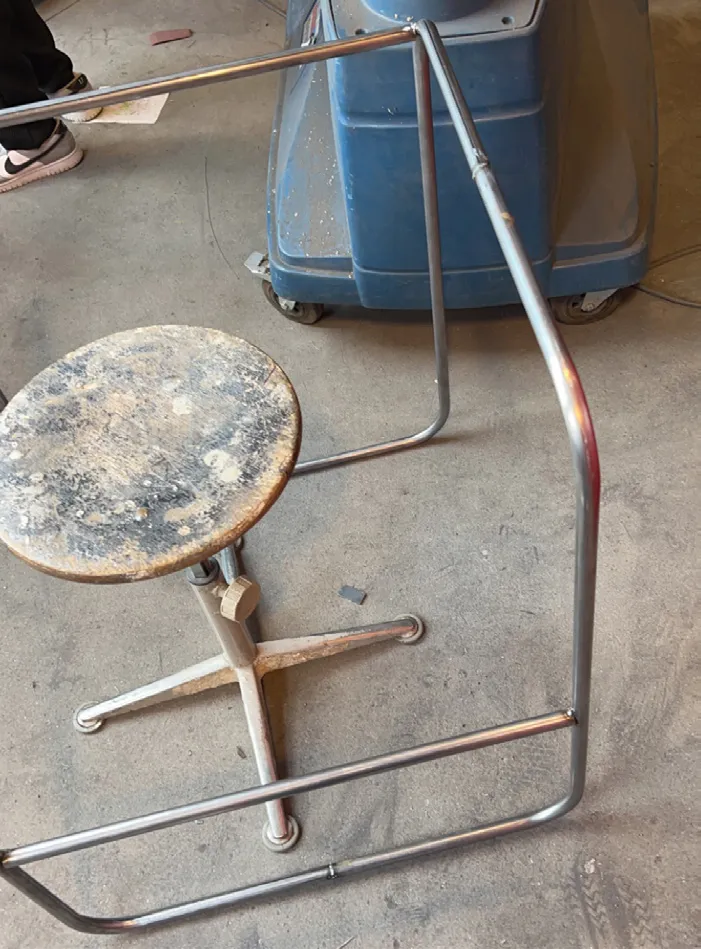 weaved shell chair, image 3