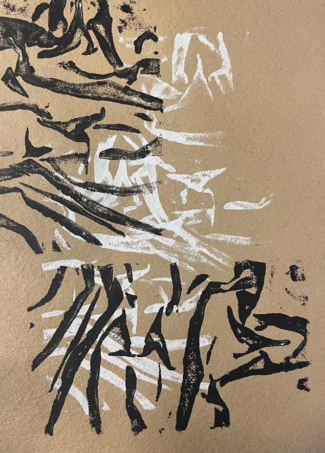 prints produced with objects from my surroundings, image 5